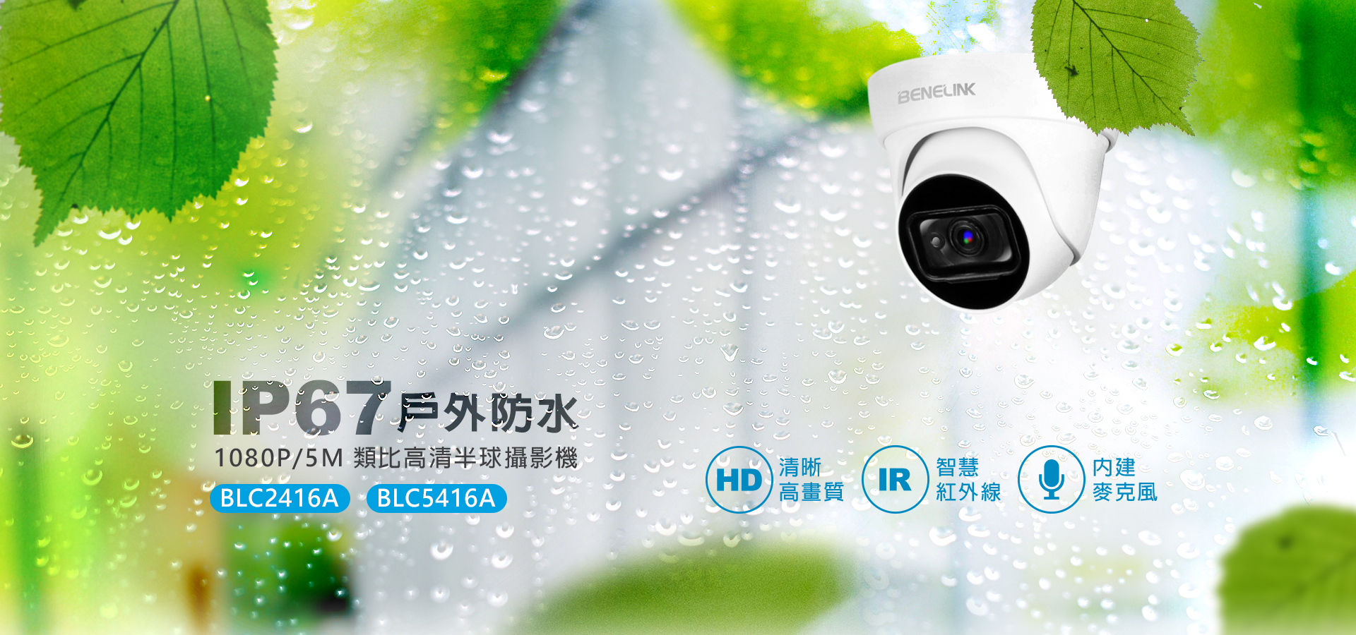 BLC2416A / BLC5416A 類比高清紅外線半球攝影機